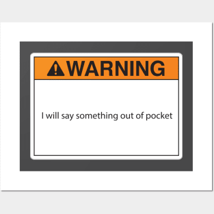 Warning label Posters and Art